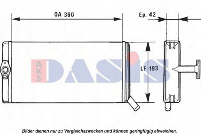 AKS DASIS 399040n -  Теплообменник, отопление салона